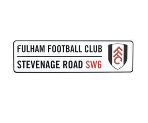 Fulham Fc Crest Window Sign Black/white/red (One Size)