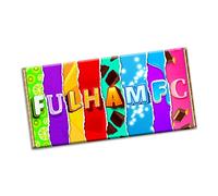 Fulham FC England Football Club Team Chocolate Bar Wrapper Novelty Gift Present (#1303) (with chocolate bar)