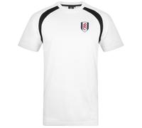 Fulham FC Official Football Gift Mens Poly T-Shirt White Large