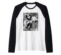 Fulham Football Legend George Best with Guitar World Cup Raglan Baseball Tee