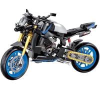 FULHOLPE Motorcycle Building Kits, 638 Pieces Super Motorcycle Set for Adults and Teens, Technology Motorbike Building Set Construction Toys Compatible with Major Brands
