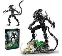 FULHOLPE Xenomorph Model Building Blocks Set, 958+ Clamping Blocks, Alien Monster Model Kit, Xenomorph, Alien Monsters, Construction Toy, Compatible with Large Brands