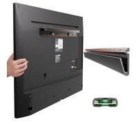 Fulifix No Drill TV Mount for 32-75 Inch TVs, Studless TV Wall Mount, Holds up to 150 lbs, Easy Installation with Bubble Level