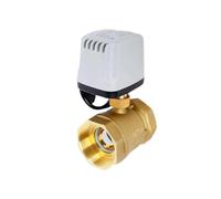 FULIMEI 1/2" 3/4" 1" 2" IP65 Waterproof Motorized Ball Valve Brass Electric Big Torque Metal Motor(DN20,24VDC_CR04)