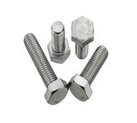 FULIMEI 304 Stainless Steel Screws Reverse Thread Left Screw M6 M8 M10 M12 External Hex(M5X35 12pcs)