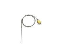 FULIMEI Armoured Thermocouple Probe Dia.1-5mm Length 50-300mm WRNK-191 K Temperature Sensor With Mini Plug 0-1100 Degree 1pc(Probe dia. 1mm,LENGTH 5M_200MML)