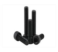 FULIMEI Hexagonal Reverse Thread M5 M6 M8 M10 M12 Black Left Tooth Bolt Anti-tooth Screw(M6X35 12pcs)