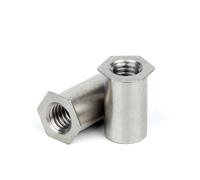 FULIMEI M2 .5 m3 m4 m5 m6 SOS Self-Clinching Standoffs Bolt,304 Stainless Steel Thru-Hole Threaded Standoff(M3x8(5.4) -400 pcs)