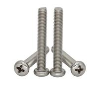 FULIMEI M4 M6 OD 65mm 70mm 75mm 80mm 90mm 100mm Length 304 316 Stainless Steel Bolt Cross Recessed Round Pan Head Screw(5Pcs 304ss M6x75)