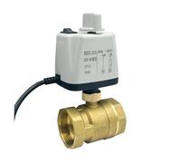 FULIMEI Motorized Ball Valve with Manual Switch 2-Wire Control Normally Closed Electric 2-Way,1/2" 3/4" 1" 1-1/4" 1-1/2" 2"(DN20,Normally Open_24VDC)