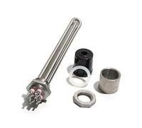 FULIMEI Thread Screw Water Heating Element DN25 32mm 220V Electric Immersion Heater SUS304 Brewin Resistance 2.5/3.5/4.5/5.5kw(Adapter,220V-3.5KW L280mm)