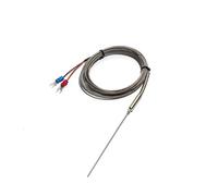 FULIMEI WRNK-191 Type K Armoured Thermocouple Sensor Bendable Probe Wire Dia.1mm/1.5mm/2mm Length 50/100/200/300/500mm 0-1100 Degree(Probe dia. 2mm,LENGTH 1M_150MML)