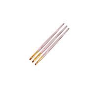 FULINJOY 3 Pcs Rose Gold Round Nail Art Brush Set Nail Painting Brush Manicure Tool UV Gel 3D Nail Brush Pens(7mm/8mm/9mm)