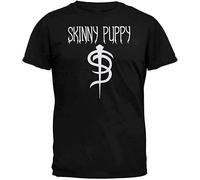 FULINYAN Skinny Puppy - Mens Logo T-Shirt XL Black