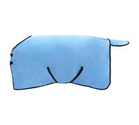 Full Aqua Polyester Horse Blanket 95 cm for Pasture and Stable Breathable, Waterproof, Windproof, Tearproof with Chest Strap, Protection for Foals, Ponies and Warmblood in Winter