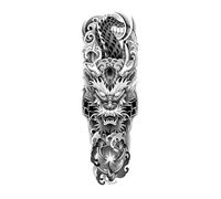 Full-Arm Dragon With Beads, Herbal Juice Tattoo Stickers, Waterproof And Long-Lasting, Old Traditions Do Not Drop Men'S Flower Arms