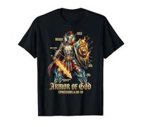 Full Armor of God Men Catholic Bible Verse T-Shirt