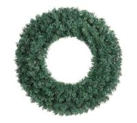 Full Artificial Christmas Wreath, Large Green PVC Christmas Wreath, Model HH2617, 500 Tips, 3.6 Kg, 120 Cm