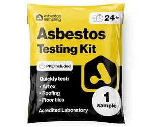 Full Asbestos Testing Kit with PPE, Instructions & Prepaid Return (1 Sample with 24hr Results)