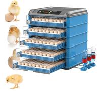 Full Auto Chick Incubator for 500 Eggs Home Smart Incubator Automatic Egg Incubator with Temperature Control-（AC 220V/DC 12V） Chicken Brooder Incubator, Large Capacity