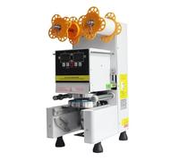 Full Automatic Cup Sealer Sealing Machine Bubble Tea For 9/9.5/8.8 PP/PE/Paper Milk Tea/Coffee Boba Good Sealing Effect(WHITE)