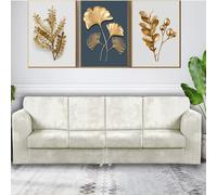 (Full Back, Cream) Milo Jumbo Cord 4 Seater 2 Corner Jumbo Cord Sofa