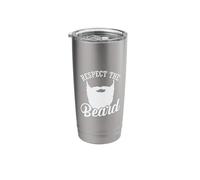 Full Beard Respect The Beard Stainless Steel Insulated Tumbler