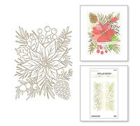 Full Bloom Poinsettia Die and Stencil Bundle from The Glimmer for The Holidays Collection