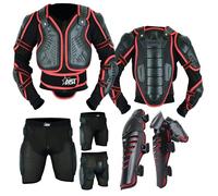 Full Body Armor Protection Motorcycle Protective Jacket Protective Racing Armor Motocross Protector Jacket Men Women for Off-Road Motorbike Cycling Skiing Skating with Protective Shorts & Knee Pad