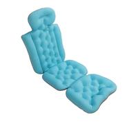 Full Body Bath Pillow 51.97 Inch Adult Detachable Washable Spa Bath Pillows Prevent Slipping Bathtub Cushion with Strong Suction Cups for Head Neck Back Shoulder Support (Blue)