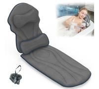 Full Body Bath Pillows for Tub Luxury Bathtub Pillow Cushion for Head,Shoulder,Back&Lumbar Support Thick Tub Pillow for Bathtub for Women Relaxing Soft 5D Air Mesh Mat 12 Non-Slip Power Suction Cups