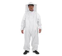 Full Body Beekeeping Suit, Professional Bee Keeping Suit Protective Equipment Bee Keeping Full Body Beekeeper Suit Hat for Beekeeper (XXL)(Color:L)