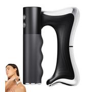 Full Body Contour Device with Heat & EMS, Heated Muscle Scraper Tool for Firming, Lymphatic Drainage, Fascia Massage, Circulation Support & Full Body Muscle Relief (Black)