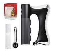 Full Body Contour Device with Heat & EMS, Heated Scraper Massage Tool, Cellulite Massager with Adjustable Temperature Electric Fascia Knife for Belly, Arm, Waist, Leg (Black)