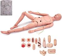 Full Body CPR Training Manikin 175cm Interchangeable for Nursing Education Patient Care Medical Simulation Geriatric Teaching Research