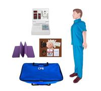 Full Body CPR Training Manikin Simulator for Nursing Practice | Realistic CPR training manikin with advanced features for effective learning.