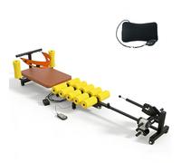 Full Body Electric Traction Bed Table, Cervical & Lumbar Decompression Table Back Stretcher for Tension Relief, Home Spinal Decompression Devices- Adjustable Stretch Length from 55 to 74 in (Yellow)