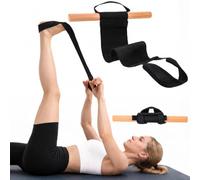 Full Body Exercise and Strengthening Device, Stretching Device for Relieving Back Pain, Plantar Fasciitis, and Hamstring Tightness (Black, Standard 5'0-5'8)