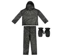 Full Body Fly Net Suit, Hooded Jacket And Pants, Tight-Sealing Mesh Protection, Gloves Included, Shield Gear For Hunting, Hiking, Camping, And Outdoor Activities, Black