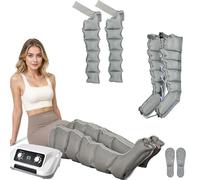 Full Body Lymphatic Drainage Massager, Air Compression Massager with 6 Chamber Lymph Drainage Leg Massager for Swelling & Circulation Relief