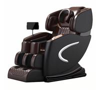 Full Body Massage Chair Recliner with Zero Gravity, AI Scan, 360° Airbag Compression, Soothing Heat Therapy, HiFi Bluetooth Speakers, LCD Screen, Integrated Design No Assembly Required(Brown)