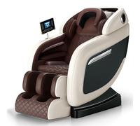 Full Body Massage Chair,SL Track Intelligent Hot Pad Recliner for The Elderly(Bianco)