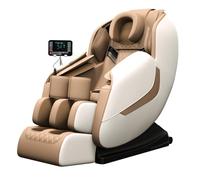 Full Body Massage Chair,Zero Gavity with SL Rails and Heating Yoga Stretchable Adjustable Intensity Recliner for Family Use GH-A19(Bianco)