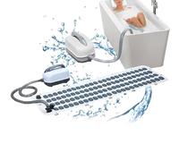 Full Body Massage Hydrotherapy Machine - 114 Bubble Nozzle, 6 Gear Settings, Comfort Massage/Automatically Close, for Home Relax Your Muscles(124 * 43CM),White