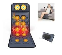 Full Body Massage Mat, 5-in-1 Back Massager with Detachable Pillow & 30 Heads, 9 Adjustable Modes & Timer, Electric Heated Massage Mattress for Back, Neck, Leg Relaxation, 160 * 50cm