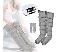 Full Body Massager Waist Leg Arm Relax Instrument, Air Compression Boots, Pneumatic Leg Massager, Air Wave Device for Lymphedema Circulation Swelling Relax Pain Relief, 6-Cavity (6 Cavities 2 Leg