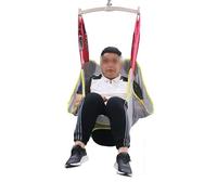 Full Body Mesh Patient Lift Sling for Shower and Toileting - Commode Opening Design, Heavy Duty Hoyer Transfer Sling, Adjustable Straps