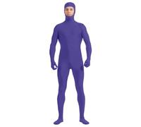 Full Body Open Face Spandex Unitard Bodysuit for Adults Men Women Super Stretch Suit Skin Suit Stage Performance and Events Lingerie Stealth for Adults (Dark Purple, XXXL)