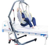 Full Body Patient Lift Sling,Toileting Hoist Sling 4-Point Transfer Sling Hoist for Lifting Elderly Divided Leg Shower Sling Toileting Patient Lift Sling