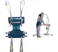 Full Body Patient Lift Sling,Toileting Hoist Sling Four Point Support Shower Sling Lift Sling for Elderly,Bariatric and Disabled Home Use Medium(Large)